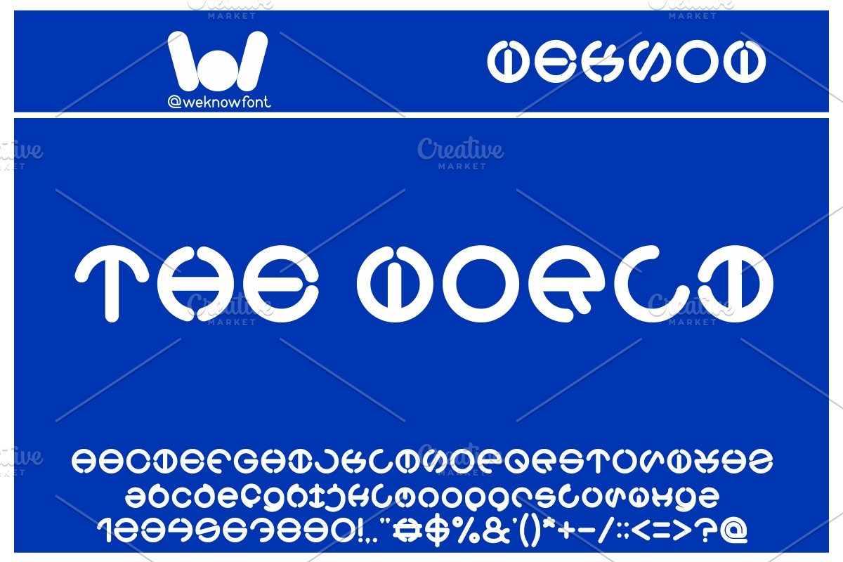 the world, a Font by weknow (Photo 1 of 5)