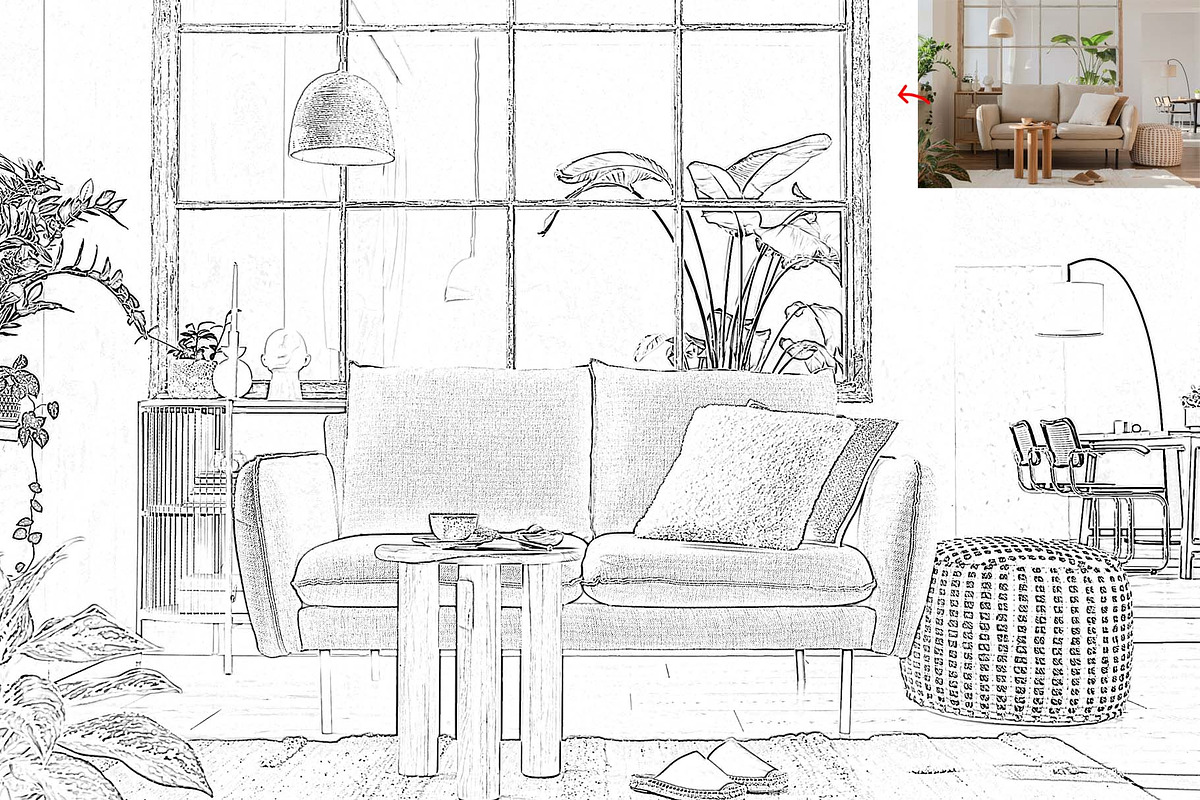 Architecture Line Art, an Action Add-On by MRI STUDIO (Photo 5 of 9)