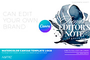Watercolor Canva Logo Bundle, a Branding & Logo Template by Maioriz Shop (Thumbnail 4 of 4)