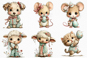 Whimsical Easter Gingham Clipart, an Illustration by Craft Nest (Thumbnail 4 of 11)