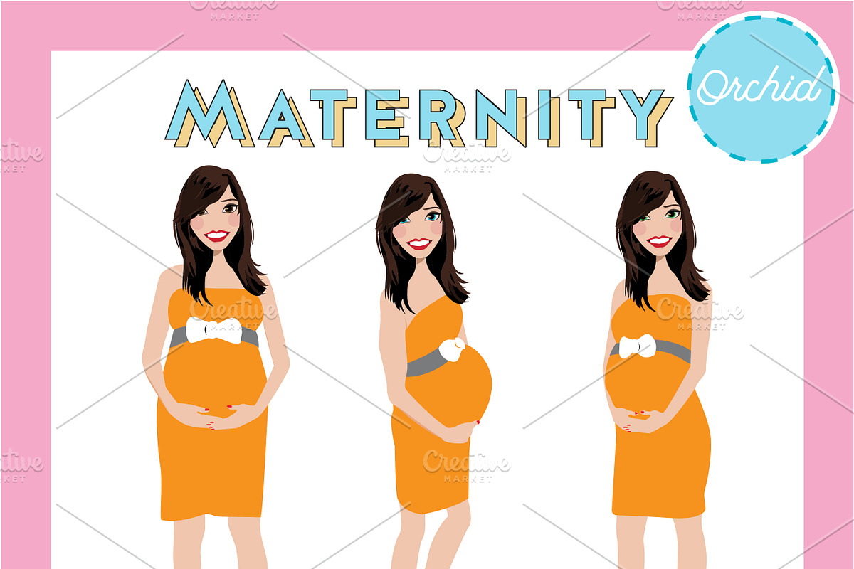 Maternity Pregnant Portrait Creator, a Person Illustration by Lauren Lesley Studio (Photo 29 of 45)