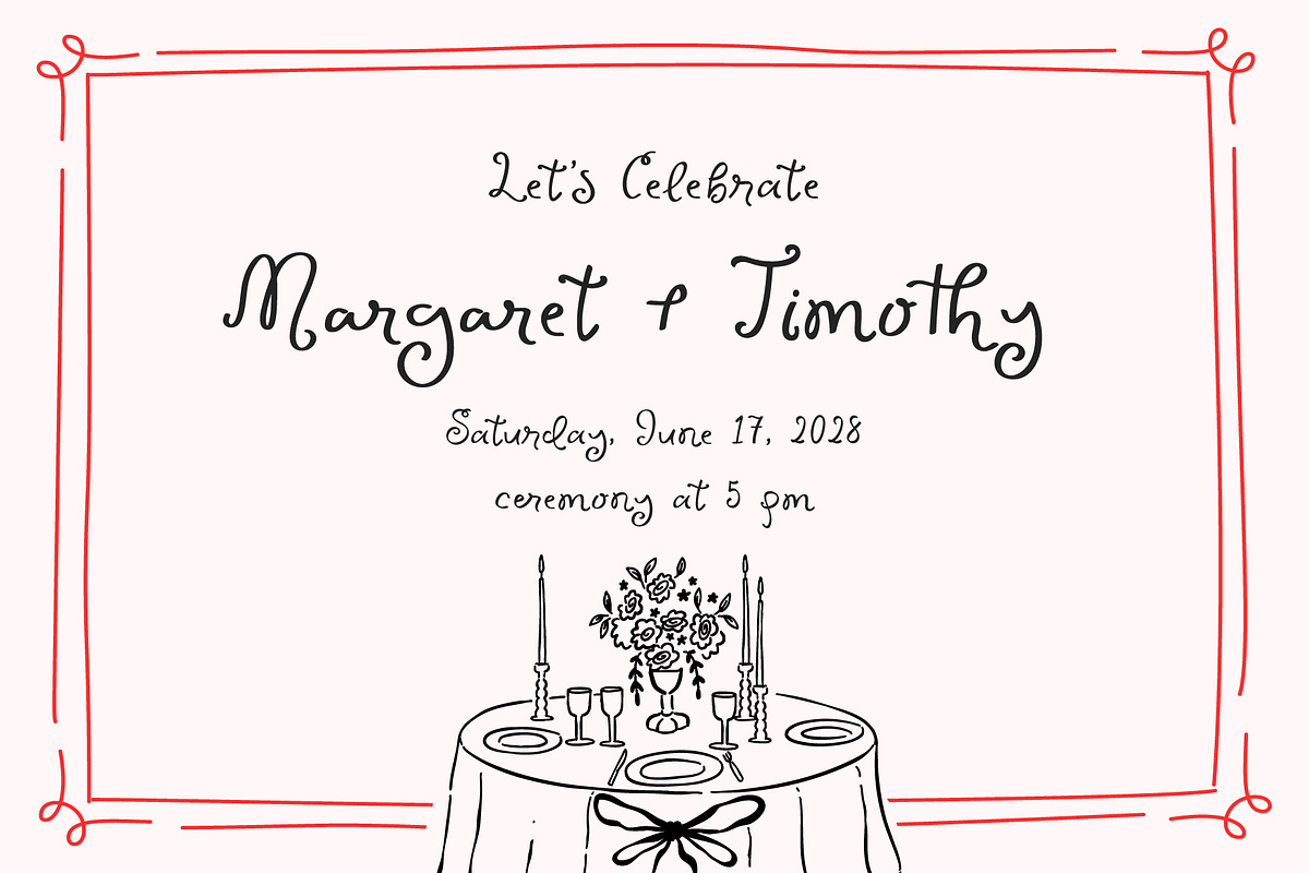 Enchanted Weddings Playful Script, a Handwritten Font by Kaya Fonts (Photo 7 of 33)