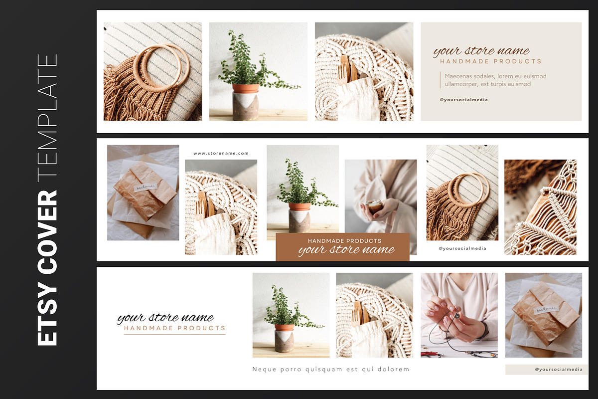 Canva ETSY Banner Template, a Templates & Theme by illycreative (Photo 3 of 9)