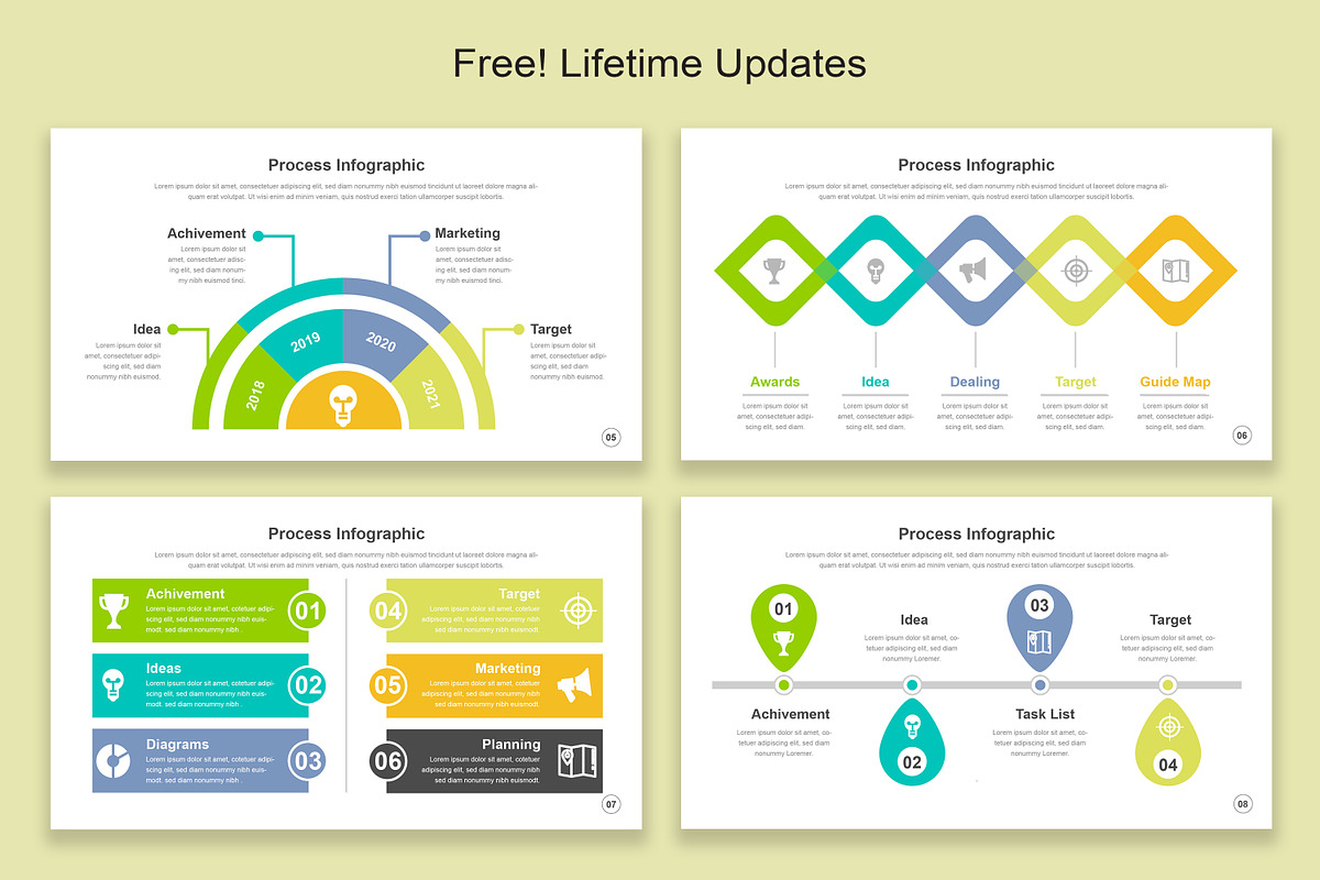 Process Infographic Google Slide, a Presentation Template by Mighty-Slide (Photo 3 of 8)
