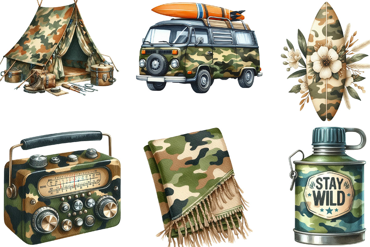 Camouflage Summer Sublimation, an Illustration by Designking (Photo 3 of 4)