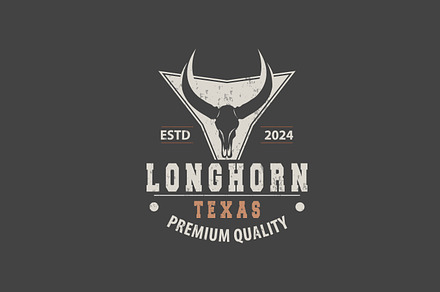 Longhorn Animal Logo Design Farm, a Branding & Logo Template by Maylianaw28