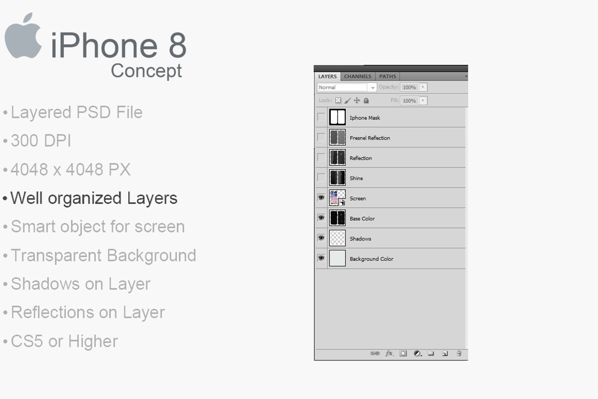 Apple Iphone 8 Concept PSD Mockup, an iPhone Mockup by PSD Mockups (Photo 5 of 5)