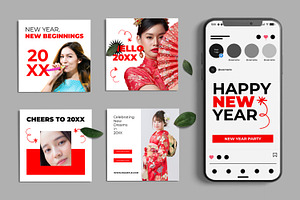 New Year Social Media Post, a Social Media Template by ContestDesign