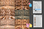 6 Curved Wood Backdrops, a Texture Graphic by Fresh Design Elements (Thumbnail 4 of 5)