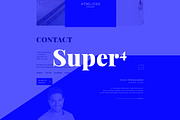 Super4 Modern Responsive Theme, a HTML Template by Uros Simic (Thumbnail 1 of 2)