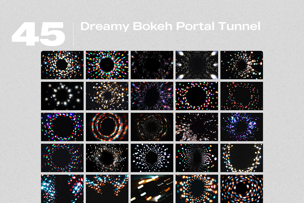 Dreamy Bokeh Portal Tunnel Overlays, a Texture Graphic by PhotoSpirit (Photo 8 of 8)