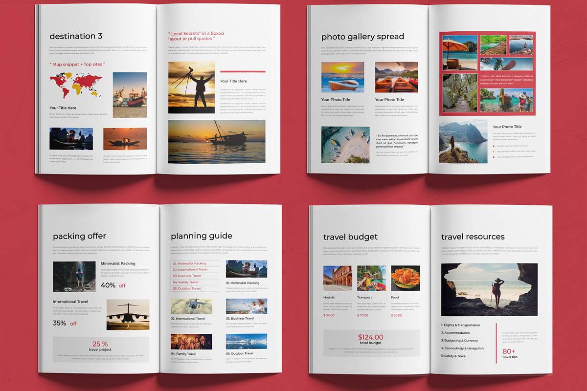 Modern Travel E Book Template Design, a Brochure Template by MightyDesign (Photo 3 of 6)