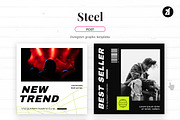 Steel Social media template, a Social Media Template by Chanut is industries (Thumbnail 3 of 11)