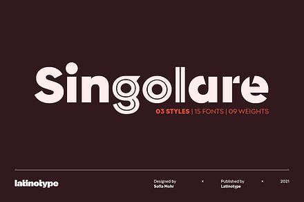 Singolare, a Sans Serif Font by Latinotype