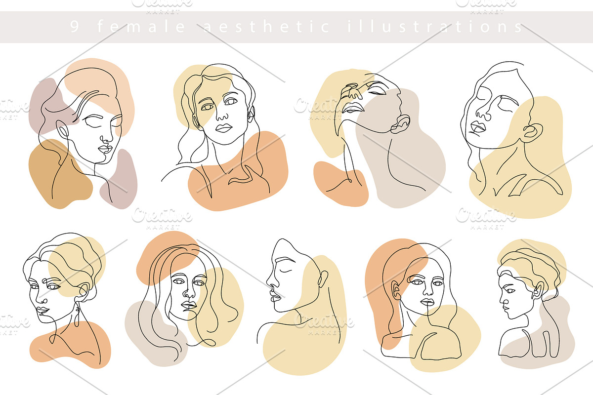 Female Aesthetic One line Drawings, a Graphic by Katrinelly (Photo 13 of 19)