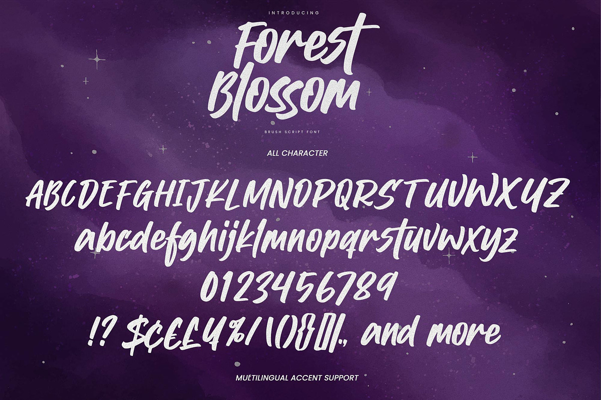 Forrest Blossom – Quick Brush Font, a Handwritten Font by Gassstype (Photo 6 of 8)