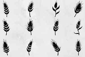 Wheat Silhouette SVG, a Food Illustration by newminddesign