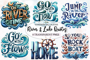 River & Lake Quotes Sublimation Bund, an Illustration by Designworld