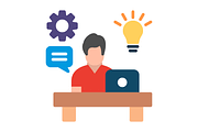 Skill Flat Icon, a Duotone Icon by Pexelpy (Thumbnail 1 of 3)