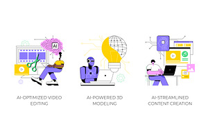 AI Technology in Art and Creativity, a Technology Illustration by Visual Generation