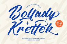 Bollady Krettek Modern Bold Script