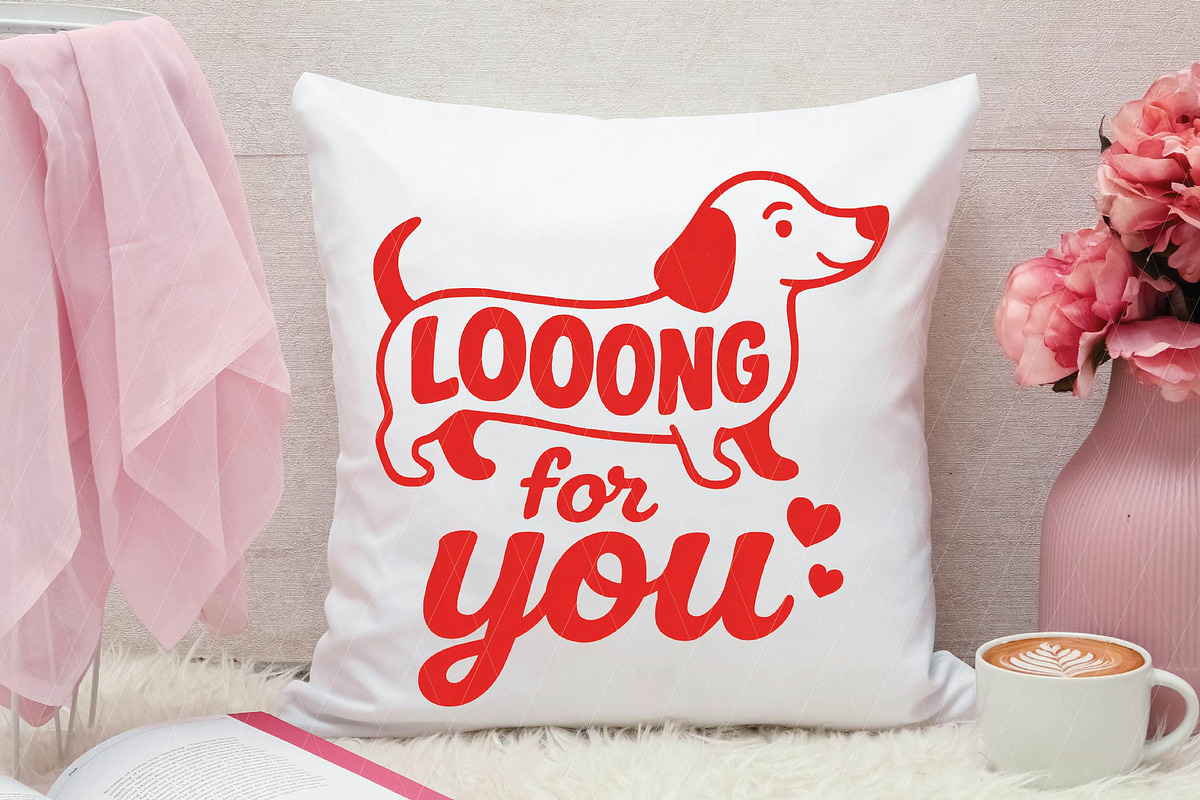 Valentine Dachshund Dog PNG, an Illustration by DreamPrint404 (Photo 7 of 8)