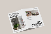 A4 Bifold Brochure Mockup, an Advertising Mockup by Bartama Graphic (Thumbnail 3 of 4)