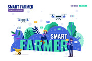 Smart Farmer Illustration, a Person Illustration by Foxyard studio (Thumbnail 2 of 6)