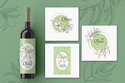 Olives branch. Graphics illustration, a Food Illustration by ON_lineart_store (Thumbnail 5 of 12)