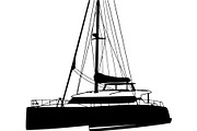 Premium Ship Boat Silhouette Vector, an Animal Illustration by Designer_Momina (Thumbnail 4 of 21)