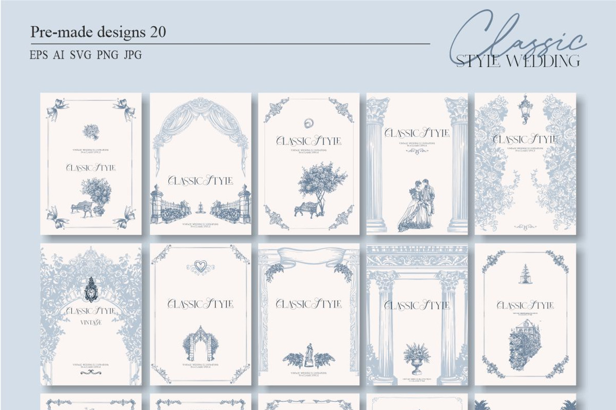Classic Style Wedding, an Object Graphic by Collection by VY (Photo 14 of 15)