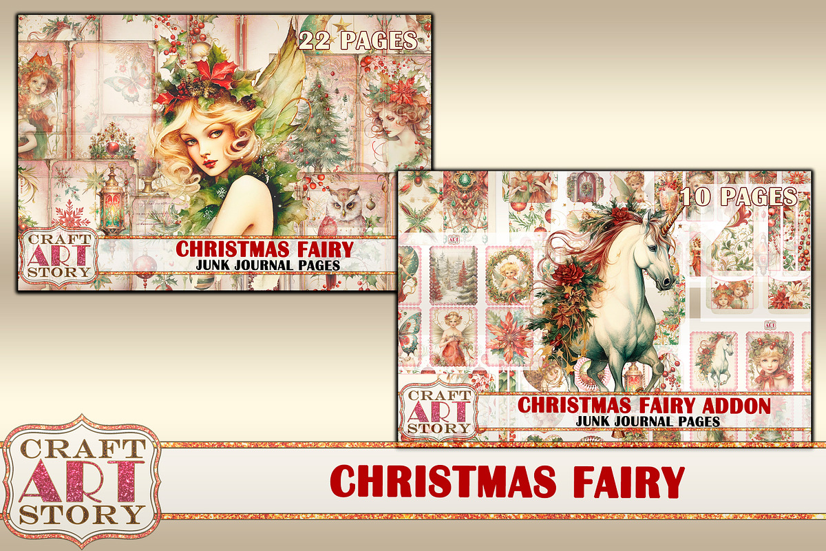 Christmas fairy ADDON, an Animal Illustration by CraftArtStory (Photo 4 of 4)