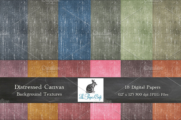 Distressed Canvas BackgroundTextures preview 6