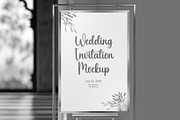 Wedding Invitation Poster Mockup, a Product Mockup by graphypix (Thumbnail 3 of 4)