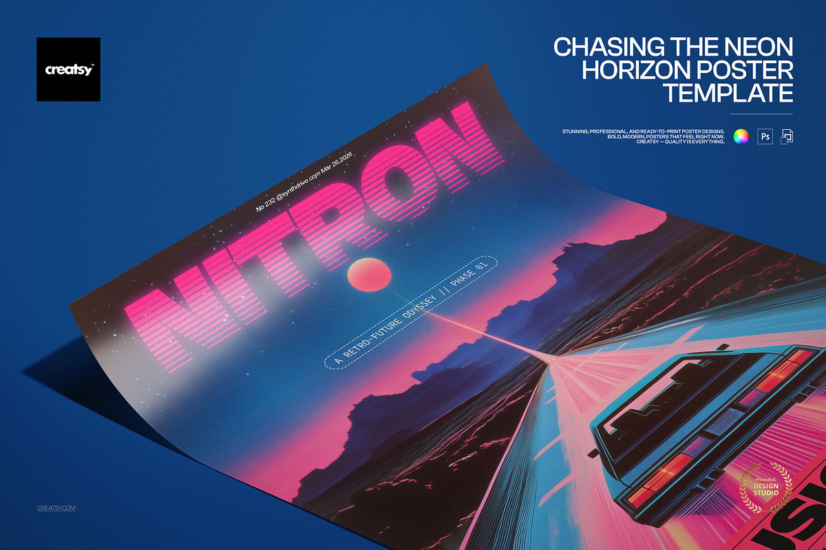 Chasing the Horizon Poster Template, a Poster Template by creatsy5 (Photo 1 of 4)
