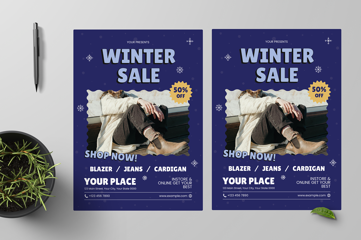 Fashion Winter Sale Flyer, a Flyer Template by Annora Studio (Photo 2 of 5)