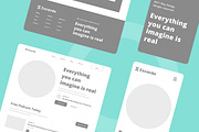 Podcast Wireframe Website, a Wireframe Template by INSPR STD (Thumbnail 4 of 6)