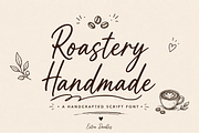Roastery Handmade, a Script Font by cocodesign (Thumbnail 1 of 8)