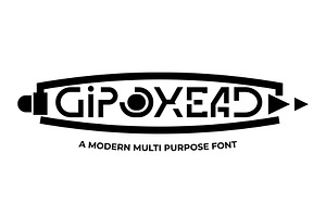 Gipoxead - Modern Display Font