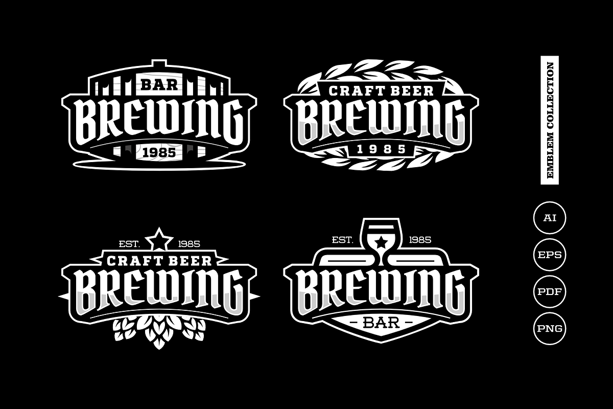 Beer Emblems | Creative Market