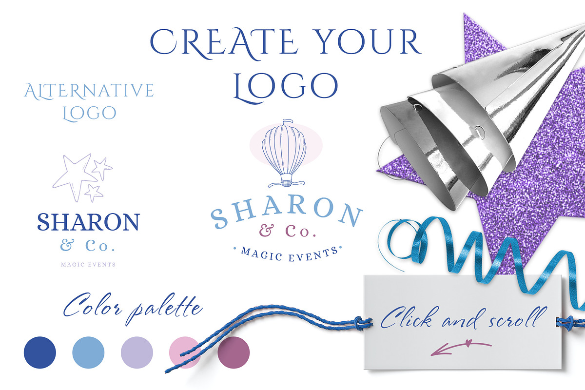 Simple things branding set, a Branding & Logo Template by Beauty Drops (Photo 6 of 9)