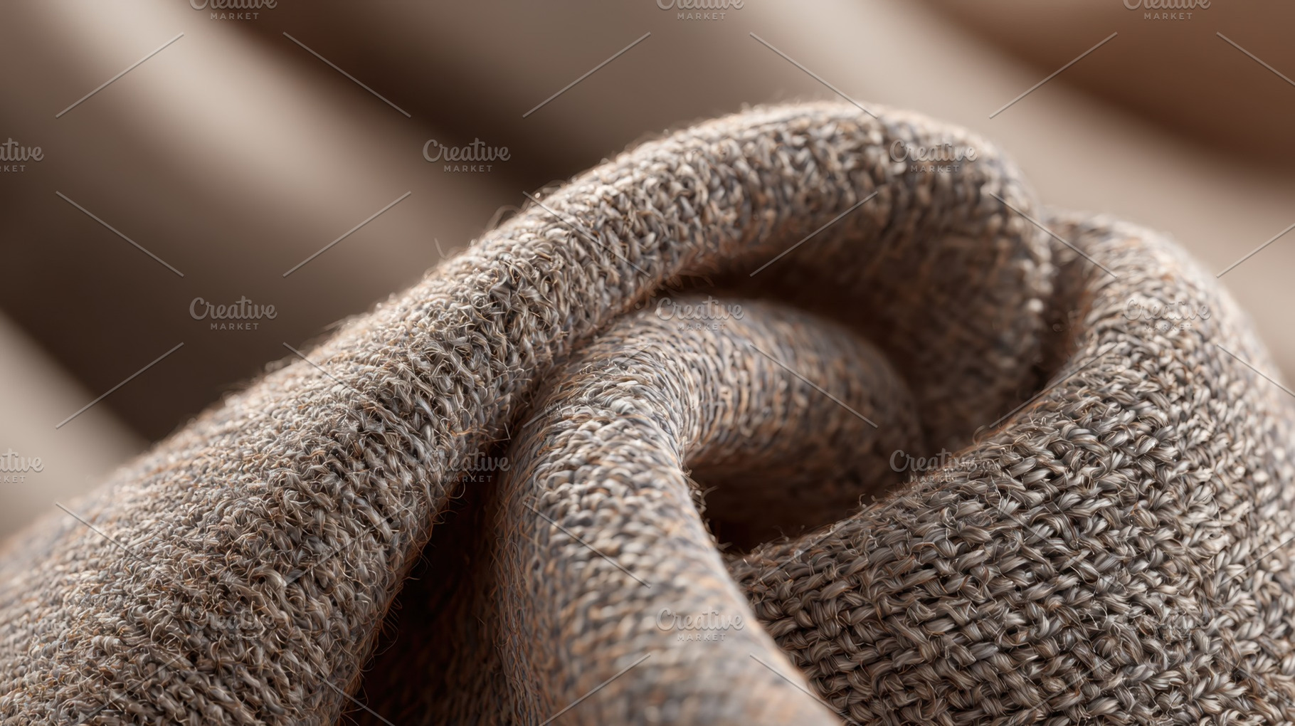 Soft twist on neutral fabric, a Photo by Beautiful things