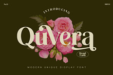 Quvera - Elegant Serif Display Font