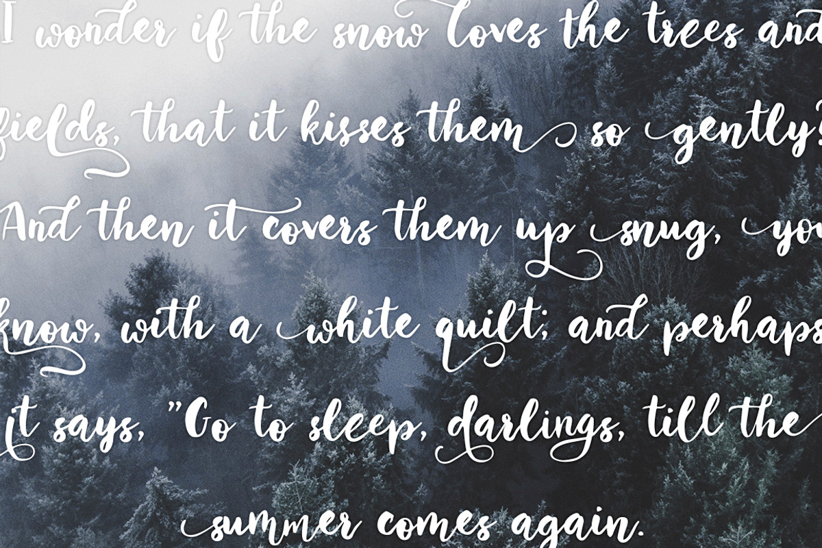 Winter Story Font & Extras preview 2