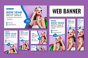 New Year Sale Web Banner Set, an UI Kit Template by CreativeShaper (Thumbnail 1 of 4)
