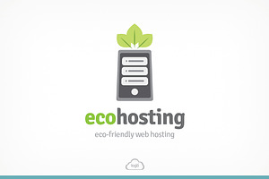 ECO Hosting Logo Template