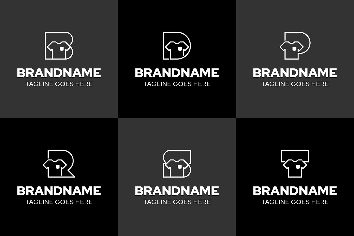Letter B D P R S T Tshirt Logo, a Branding & Logo Template by Pray Art Design Studio (Photo 2 of 2)