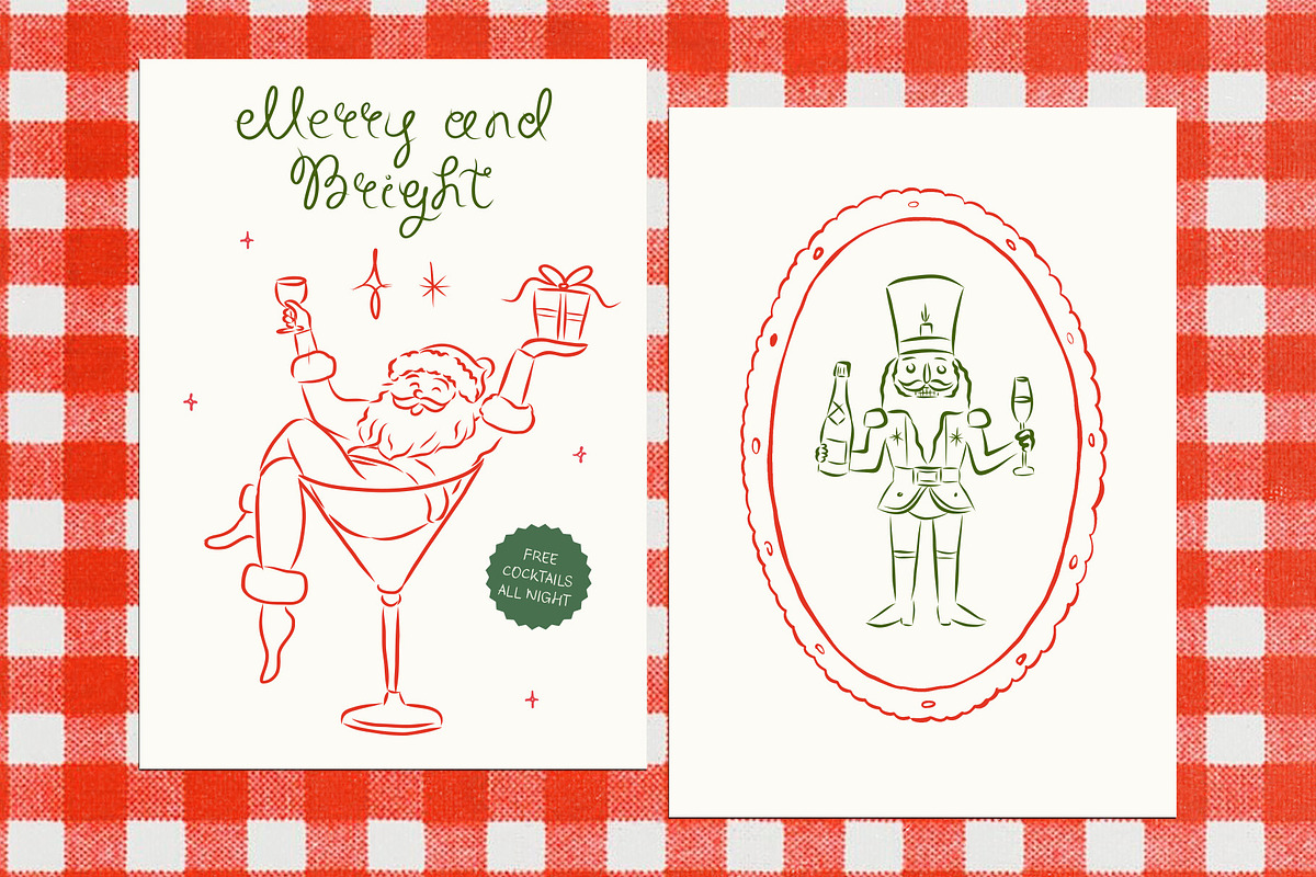 Hand Drawn Christmas Quirky Clipart, a Seasonal Illustration by Ayya Studio (Photo 6 of 12)