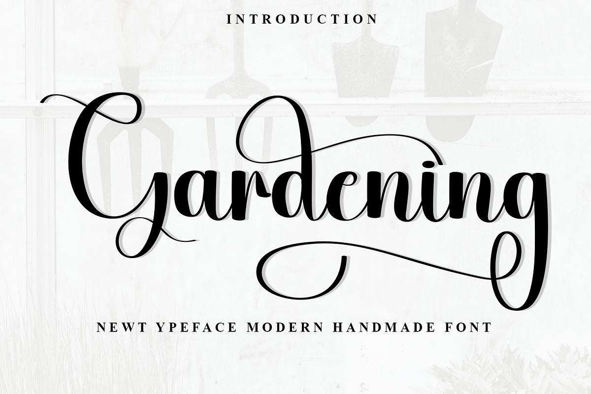 Gardening, a Handwritten Font by InermediaSTUDIO (Photo 1 of 8)