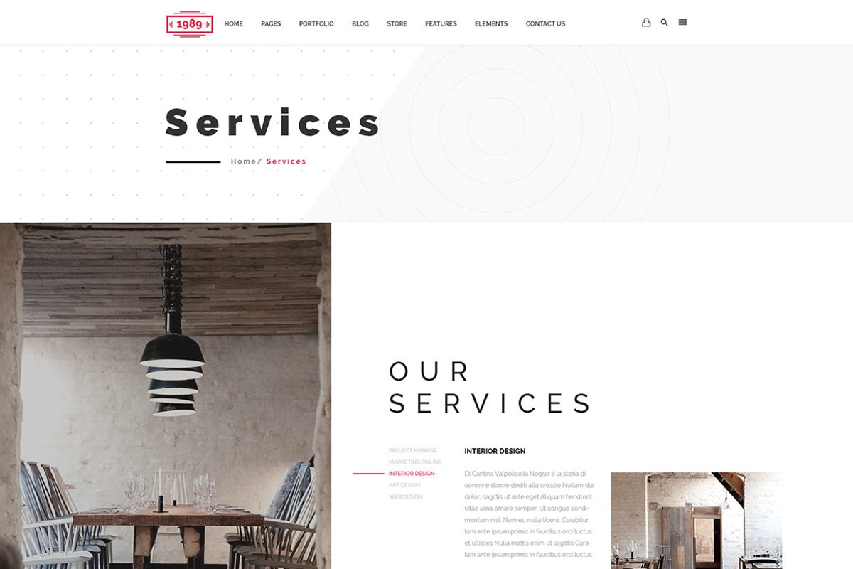 The 1989 - Modern Creative PSD, a Websites & App Template by Knighthemes (Photo 8 of 11)